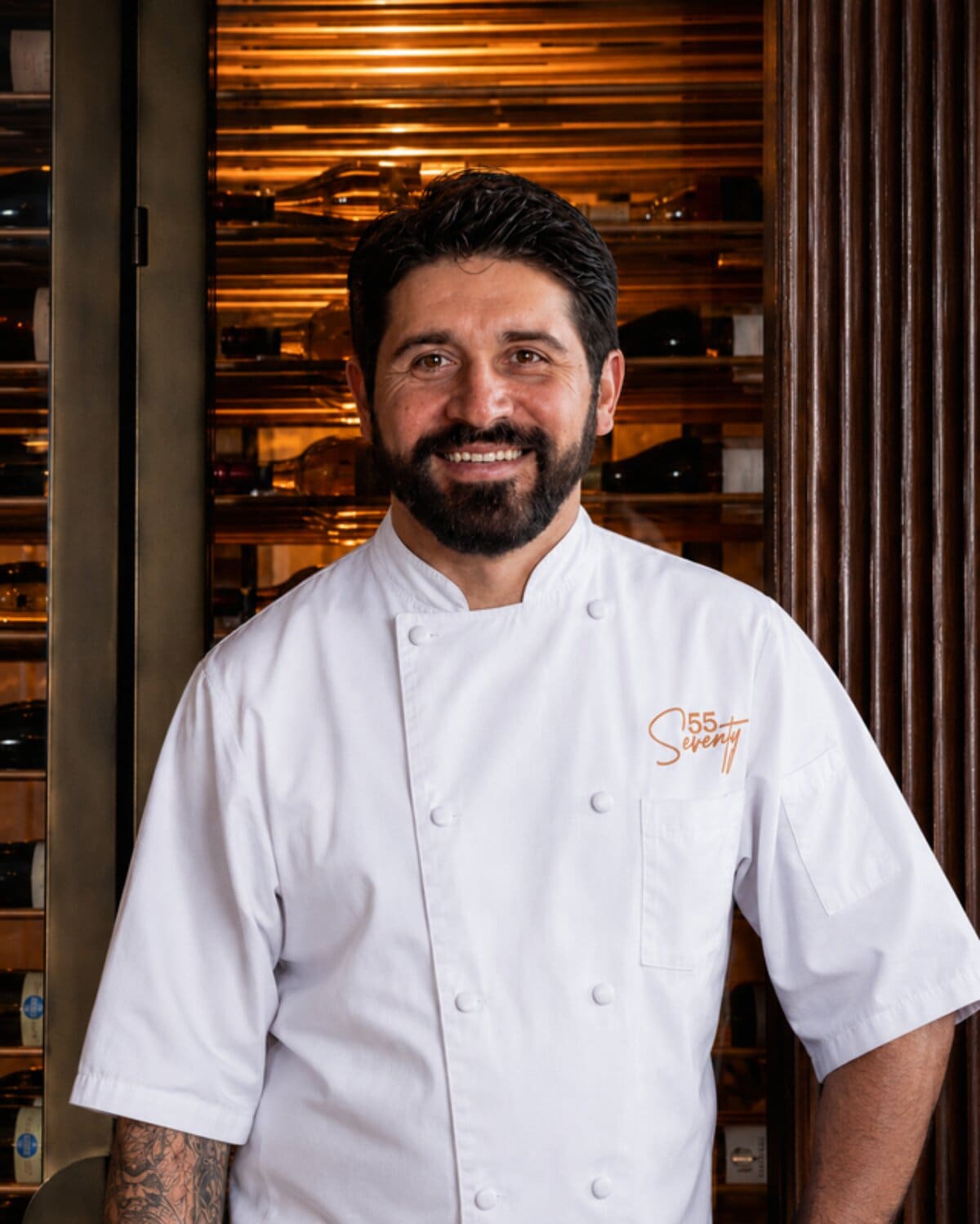 Chef Diego Fernandez, fresh from Pappas Restaurants as Research and Development chef , will helm the kitchen at 55 Seventy.
