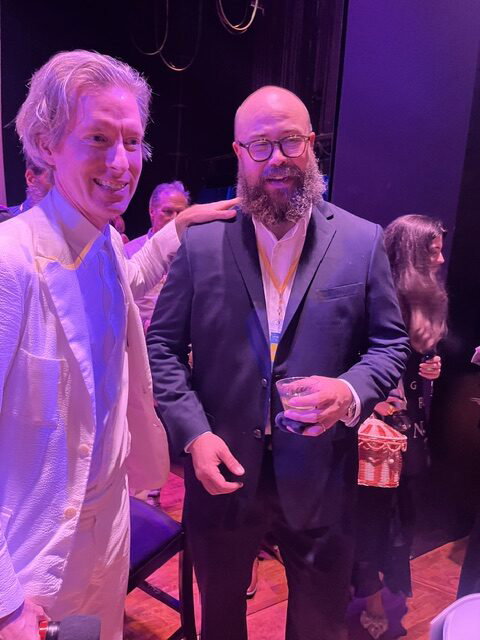Homecoming guests met Wes Anderson, filling Houston's Zilkha Hall for an evening of conversation, film and philanthropy.
Photo Credit: Alison Medley