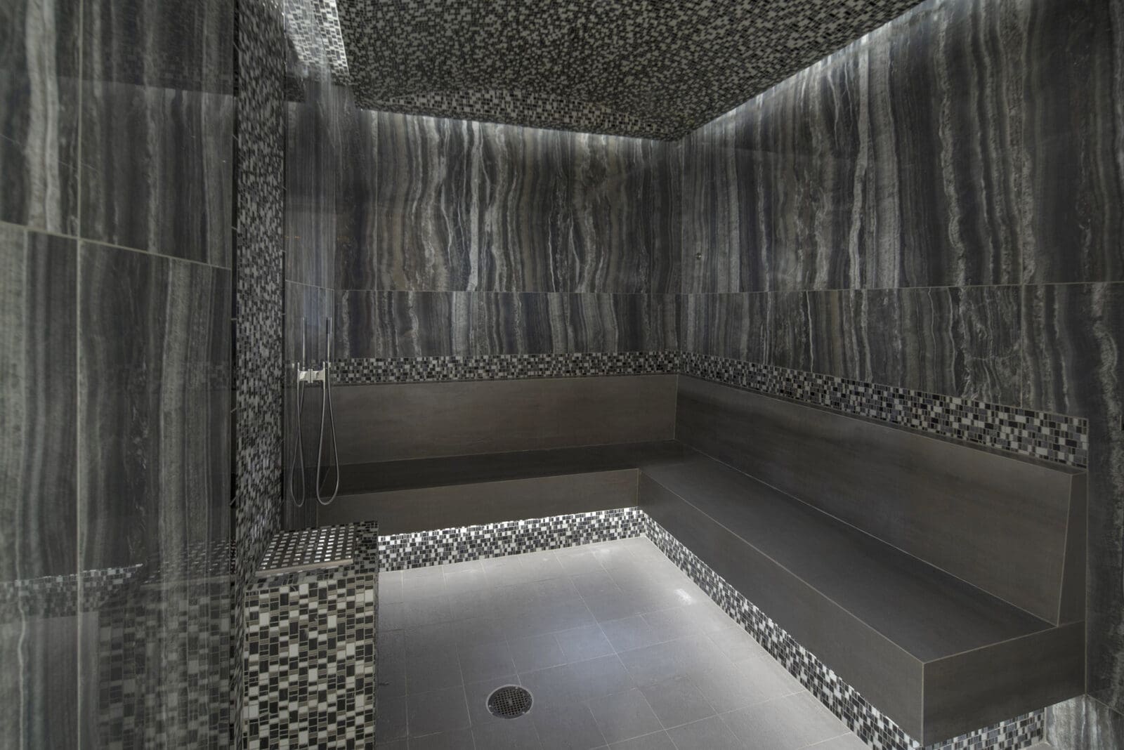 The steam room at The Post Oak Hotel. If you’ve been starved for sleep, book a stay at The Post Oak Hotel and request the “sleep reset upgrade.” Designed entirely around the goal of restorative sleep, your very own sleep concierge will curate every detail of your experience from relaxing spa treatments and healthful dining menus to preparing your room for a restful night’s slumber.