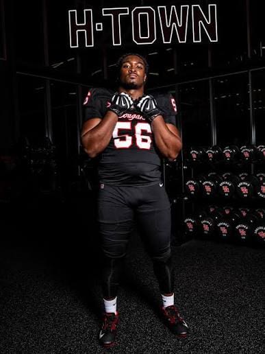 Shadre Hurst is an imposing physical specimen for University of Houston football.