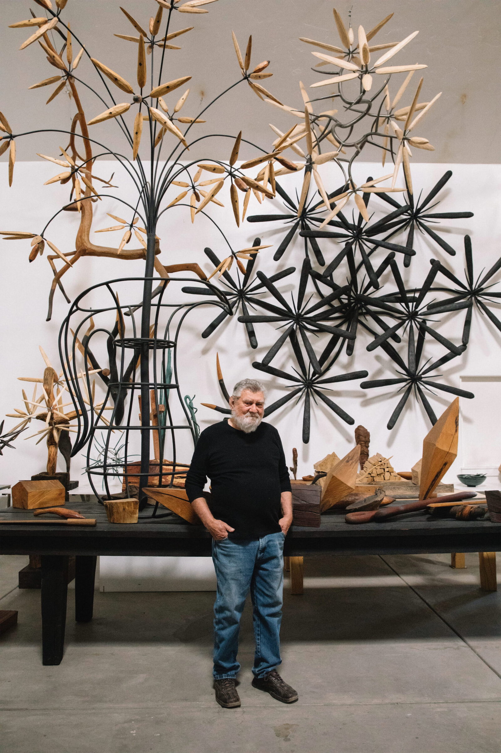 A Titan of American sculpture, James Surls returns to Texas to launch Passage Arts with "From the Old Growth" this September. (Photo by Laura Dart)