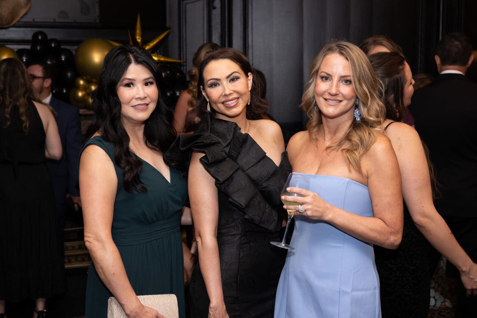 Amy Lim, Hollie Roberts, Brittney Gast at the Addi's Faith Foundation gala (Photo by Wilson Parish)