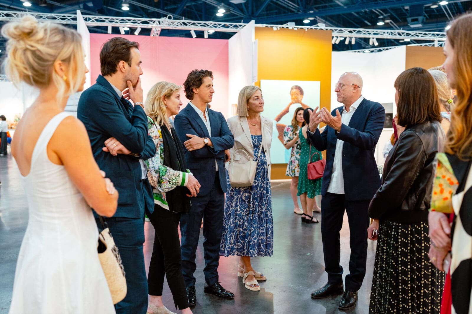 Artist Trevor Paglen leads Campbell Art Collective through Untitled Art, Houston, 2025