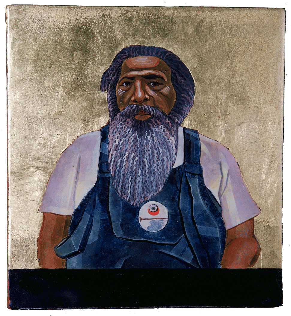 Nestor Topchy, "Bert Long Jr." at Untitled Art, Houston. Houston's own icon artist Nestor Topchy will paint sitters' likeness during the fair in a special activation presented by his dealer John Pazda Hiram Butler.  