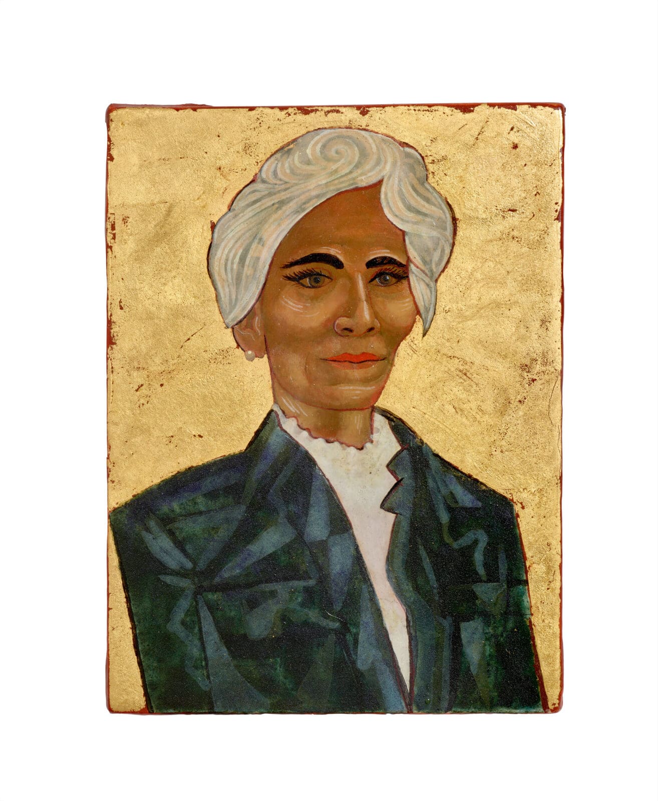 Nestor Topchy, "Judy Nyquist." The Houston patroness is among hometown art royals on view in Topchy's performative project at Untitled Art, Houston. 