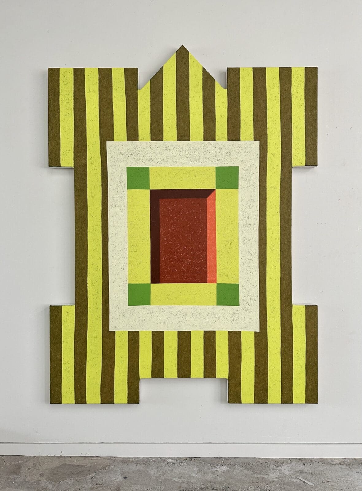 Matt Kleberg, Frame (Pre-Afterimage), 2026, at Cat Spring Collection, 4411 Montrose. Featured in "Refresher: New Acquisitions," Kleberg's work and other top Texas painting talents will be on view through December 31, 2026. (Courtesy the artist and Josh Pazda Hiram Butler gallery, Houston)