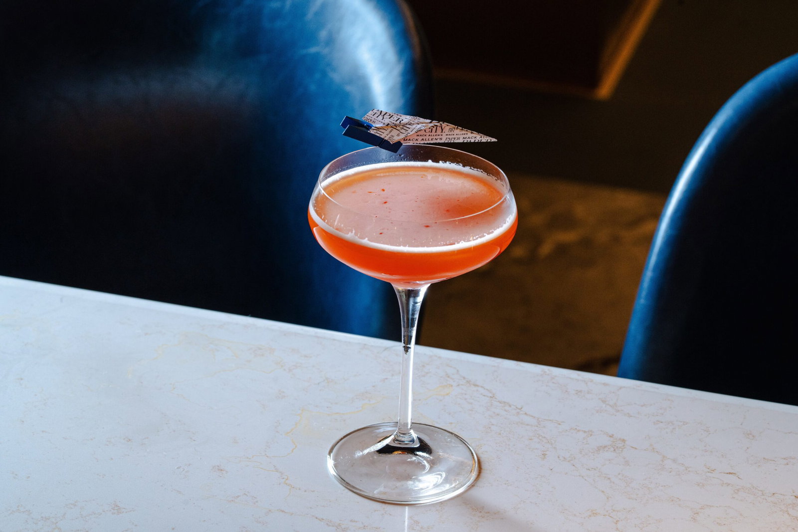 Mack Allen’s Paper Plane Cocktail in Collaboration with PaperCity (Photo by Michael Anthony)