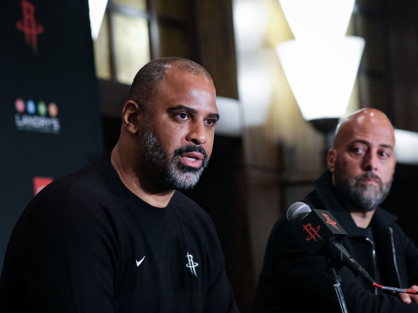 Houston Rockets coach Ime Udoka has a lot more options this season. (Photo by F. Carter Smith)