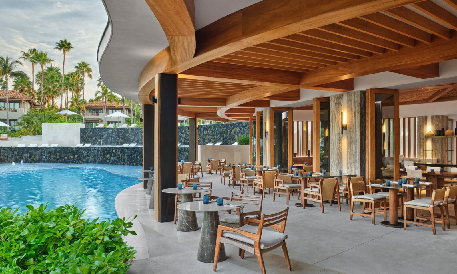 Partake in the Bloody Mary ritual at Las Marietas. St. Regis claims to have invented the Bloody Mary at the St. Regis New York's King Cole Bar in 1934. (Photo by The St. Regis Punta Mita)
