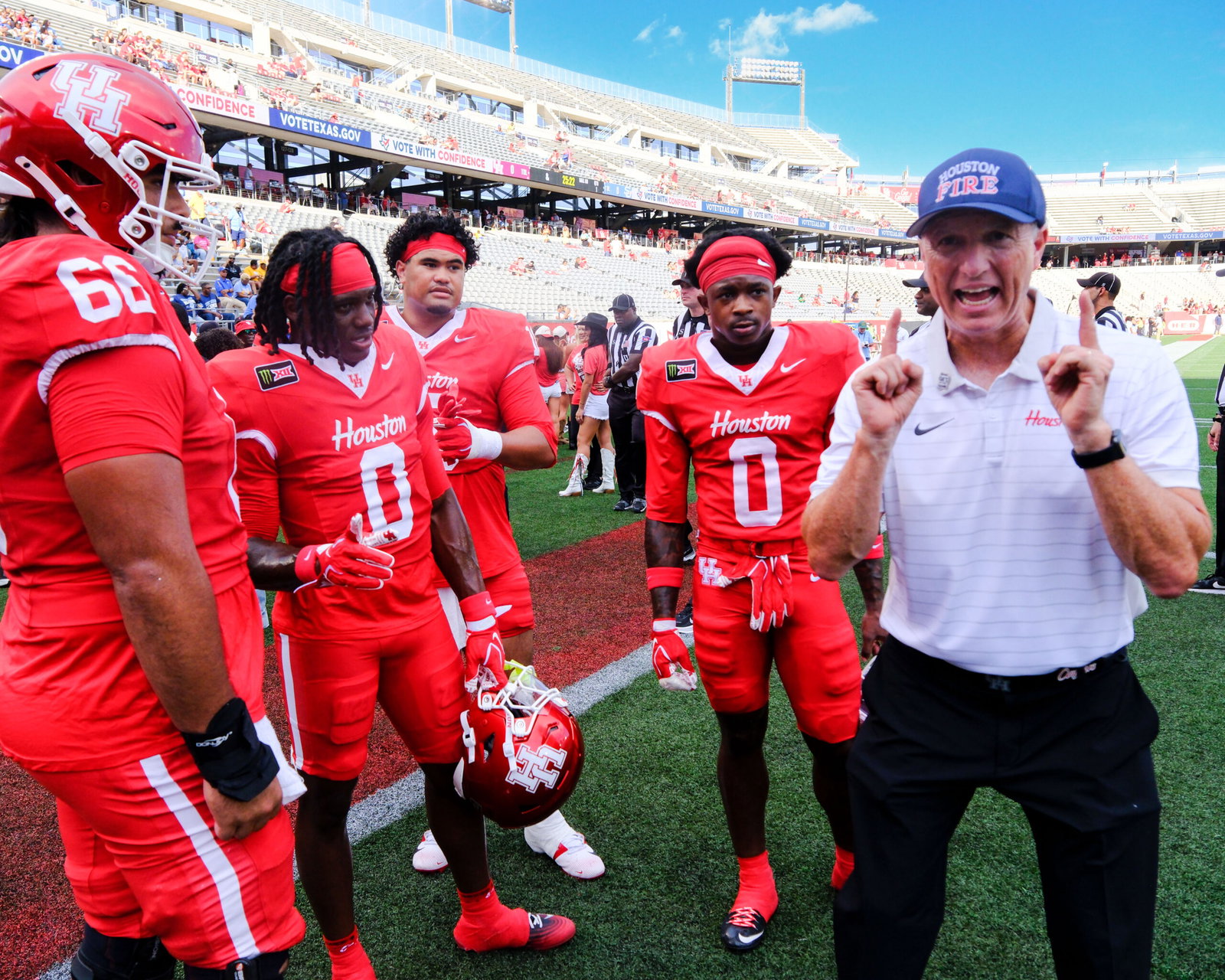 University of Houston Cougars beat tthe Southern Jaguars at TDECU Stadium, September 12, 2026