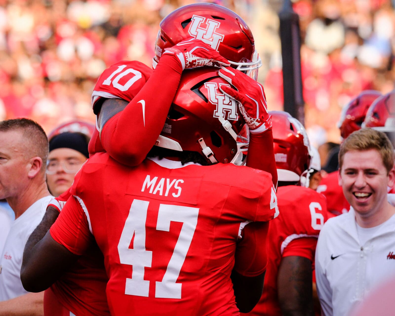 If you make a big play for Willie Fritz's University of Houston team you're going to get a lot of love. (Photo by F. Carter Smith)