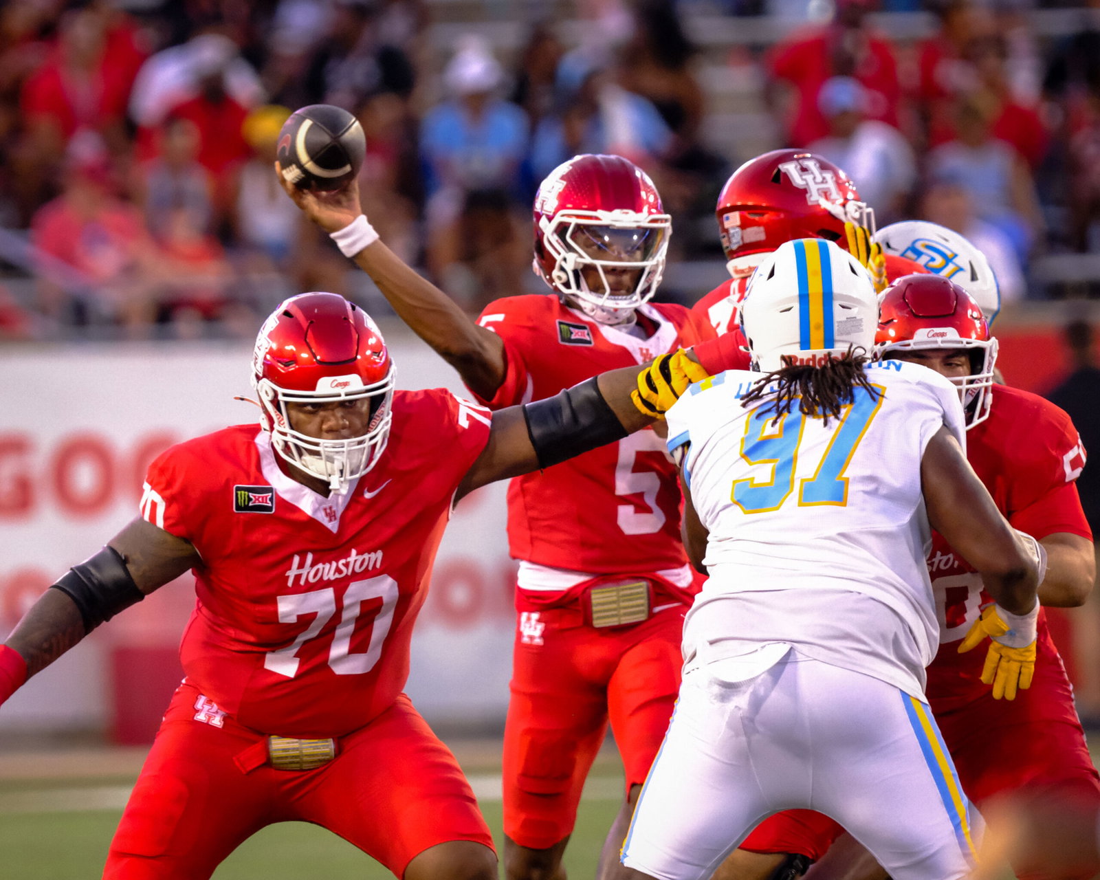 University of Houston Cougars beat tthe Southern Jaguars at TDECU Stadium, September 12, 2026