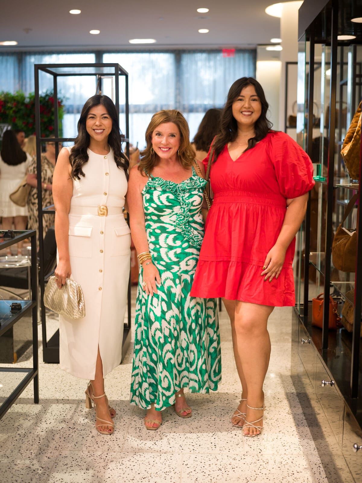 Victoria Villarreal, Lara Baker, Bella Villarreal at Women of Wardrobe's 23rd annual Summer Soiree at Tootsies (Photo by Daniel Ortiz)