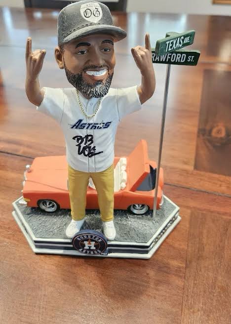 Bun B even did a slab bobblehead (complete with the trunk open) with the Houston Astros.