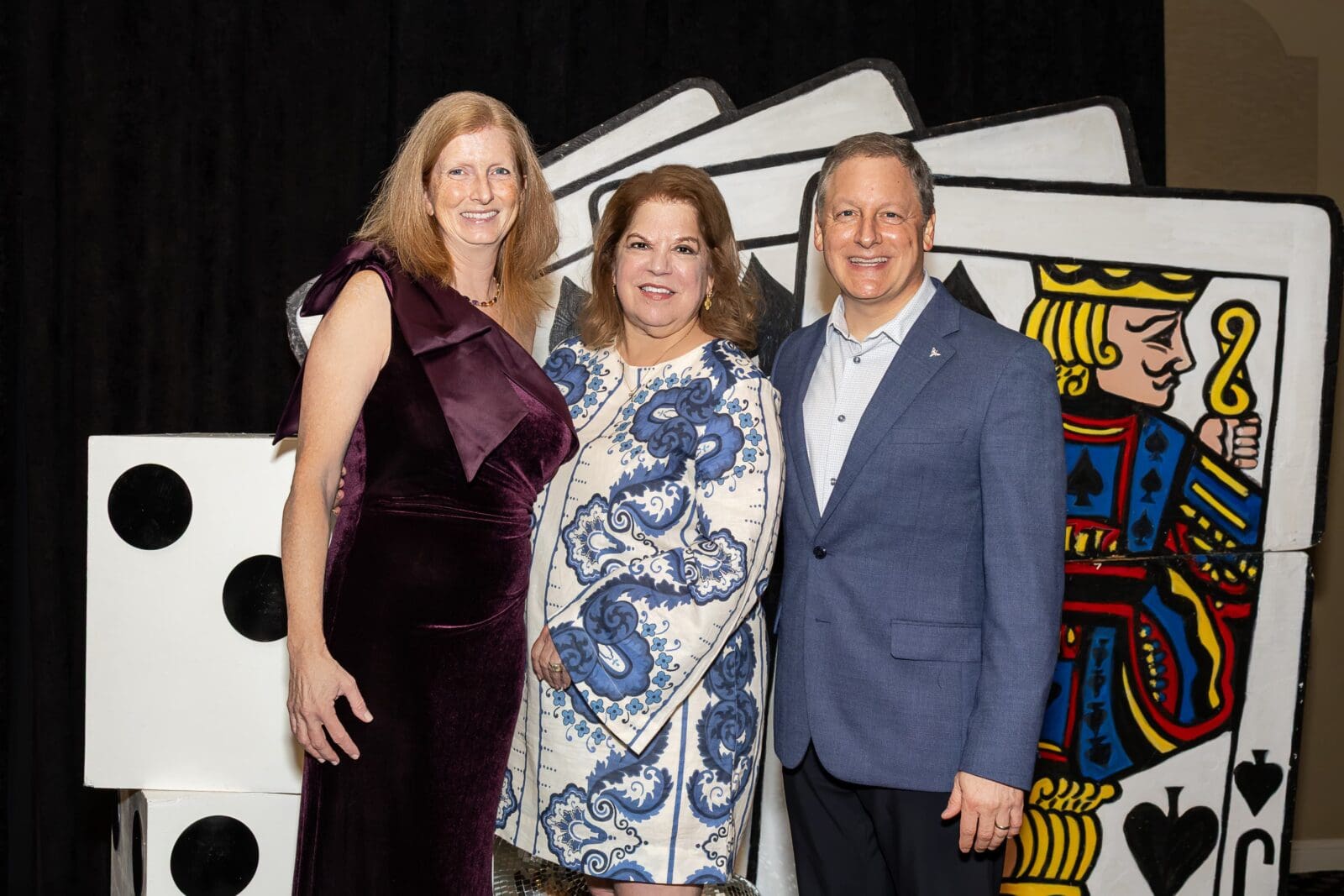 Cinda Lack, Sonya Galvan, Jeff Lack at Child Advocates' Pull for Kids evening (Photo by Emily Jaschke)