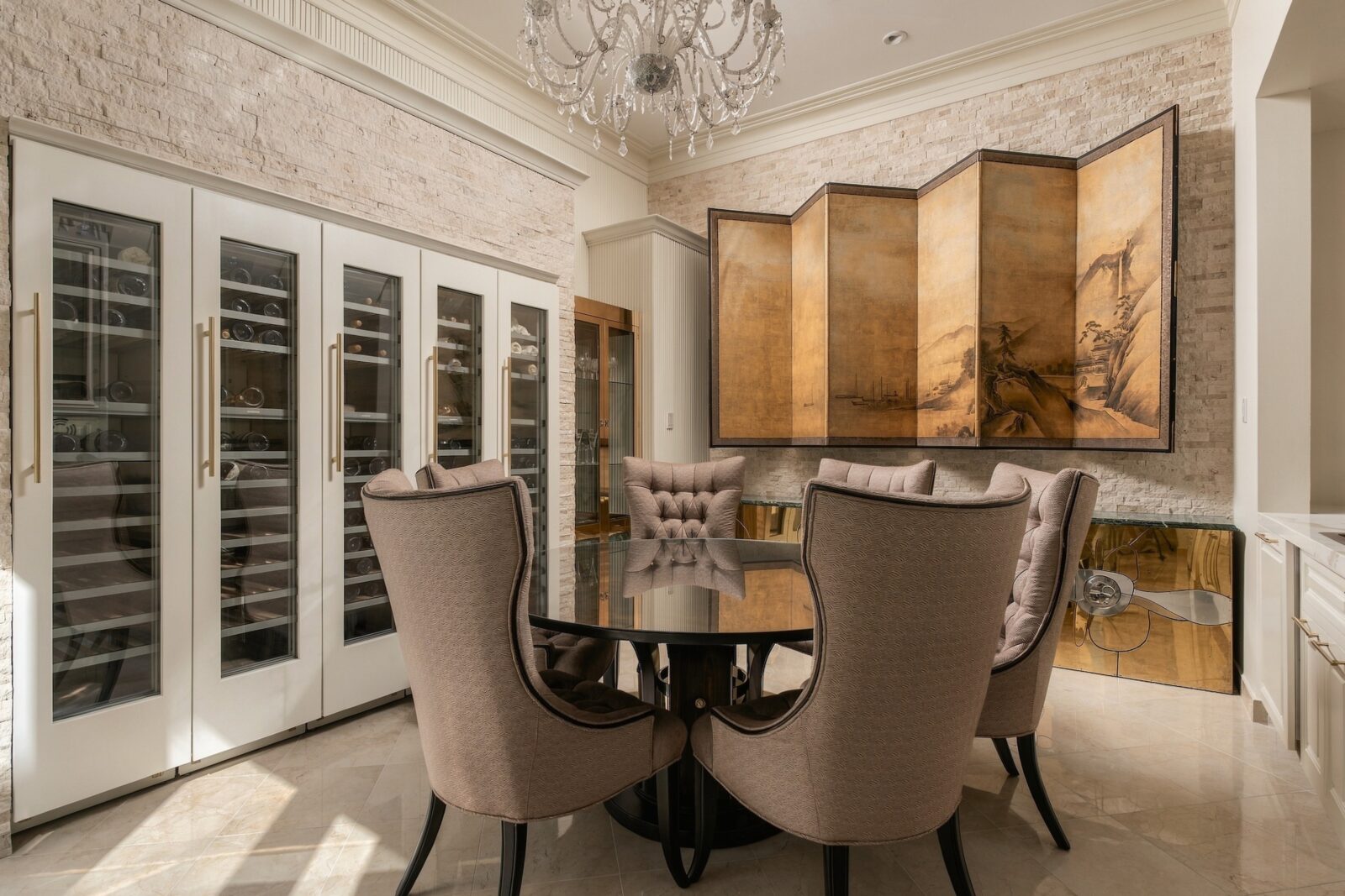 The wine room  (Photo by Aria Media)