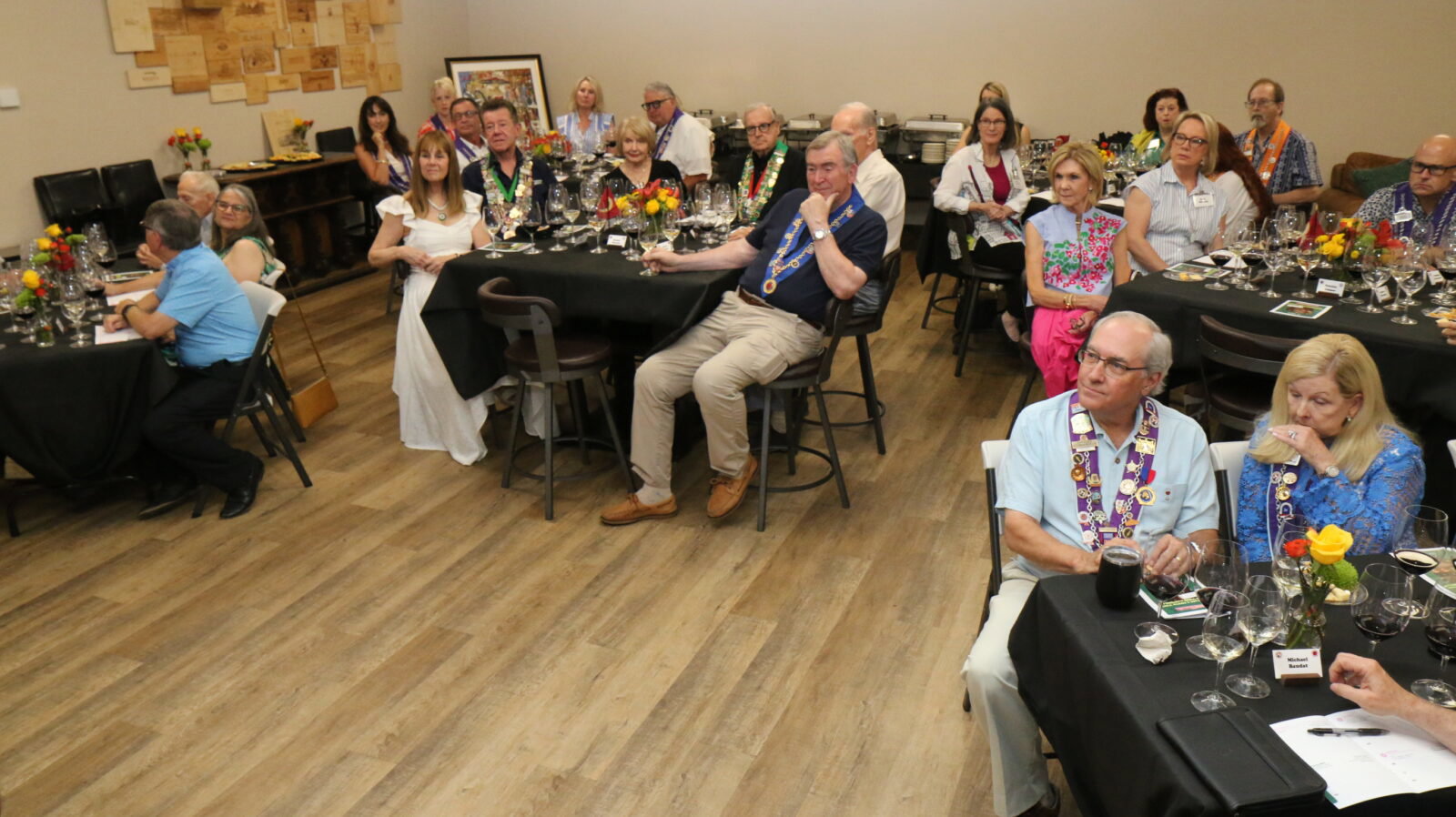 La Chaîne des Rôtisseurs hosted a recent French wine tasting event. (Photo courtesy of La Chaîne des Rôtisseurs)