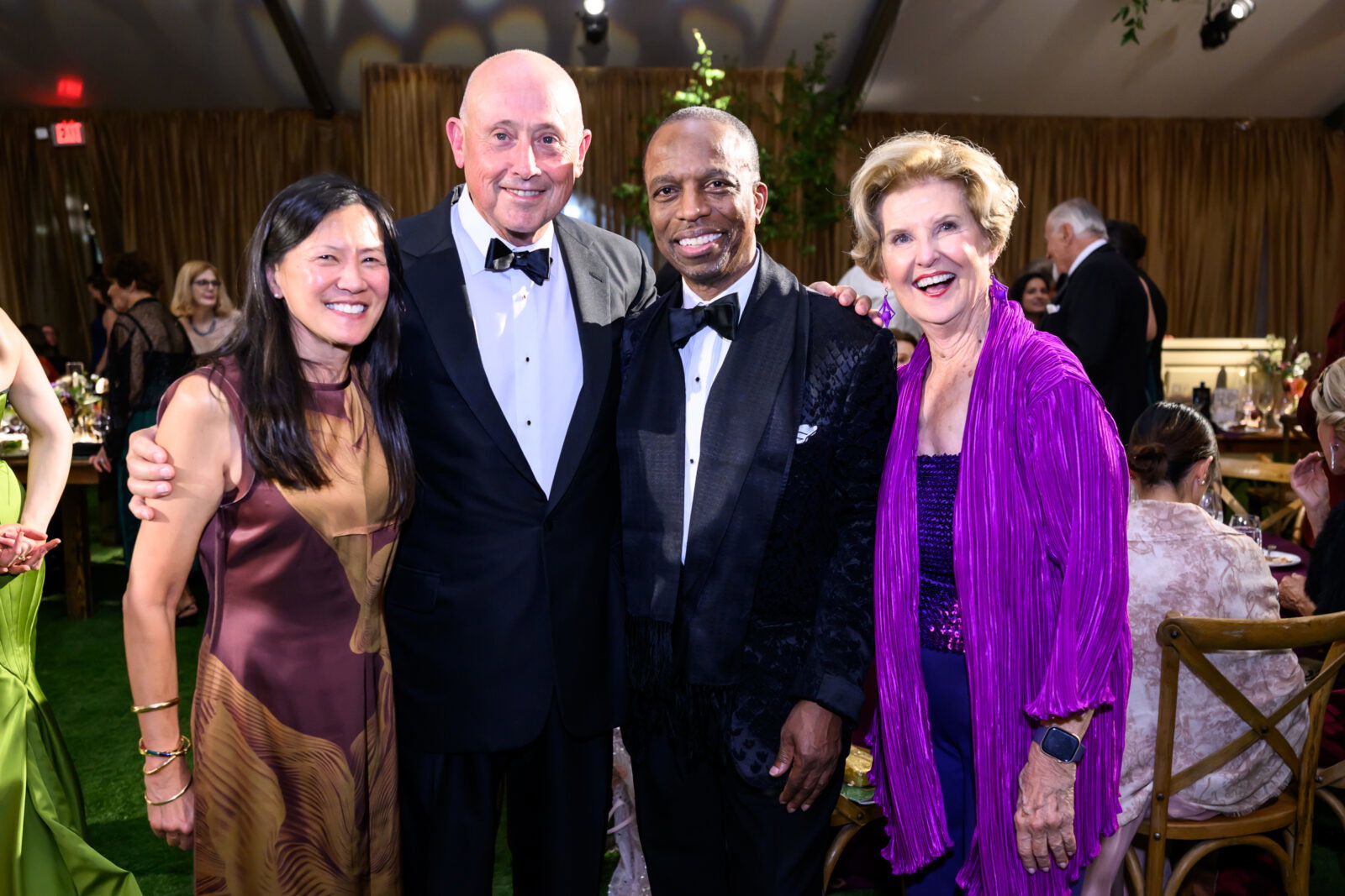 Claire Liu, Allyn Risley, Astley Blair, Terrylin Neale at Houston Grand Opera Opening Night gala (Photo by Michelle Watson)