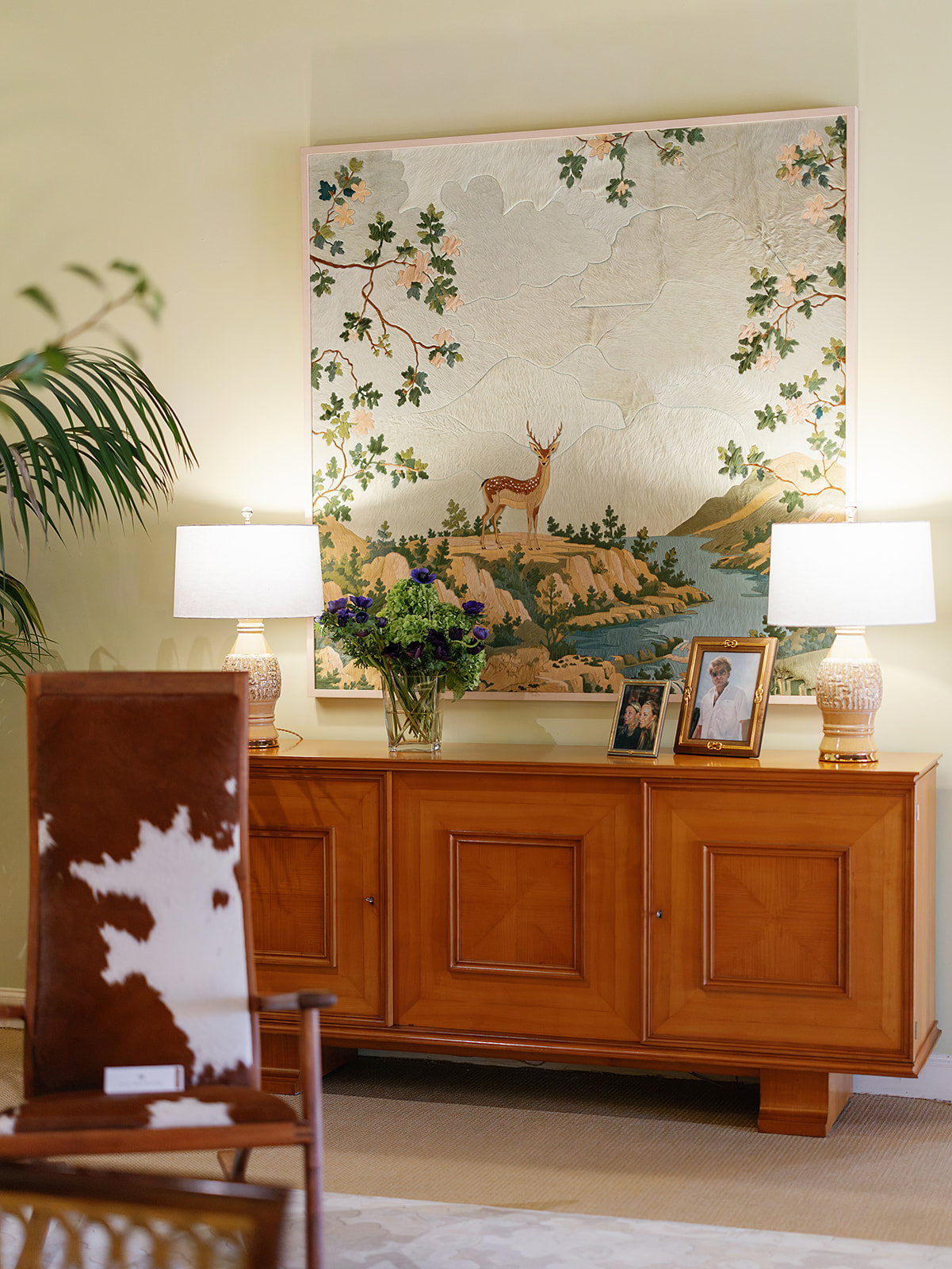 An intricate Kyle Bunting hide rug (Photo by Victoria Greig)