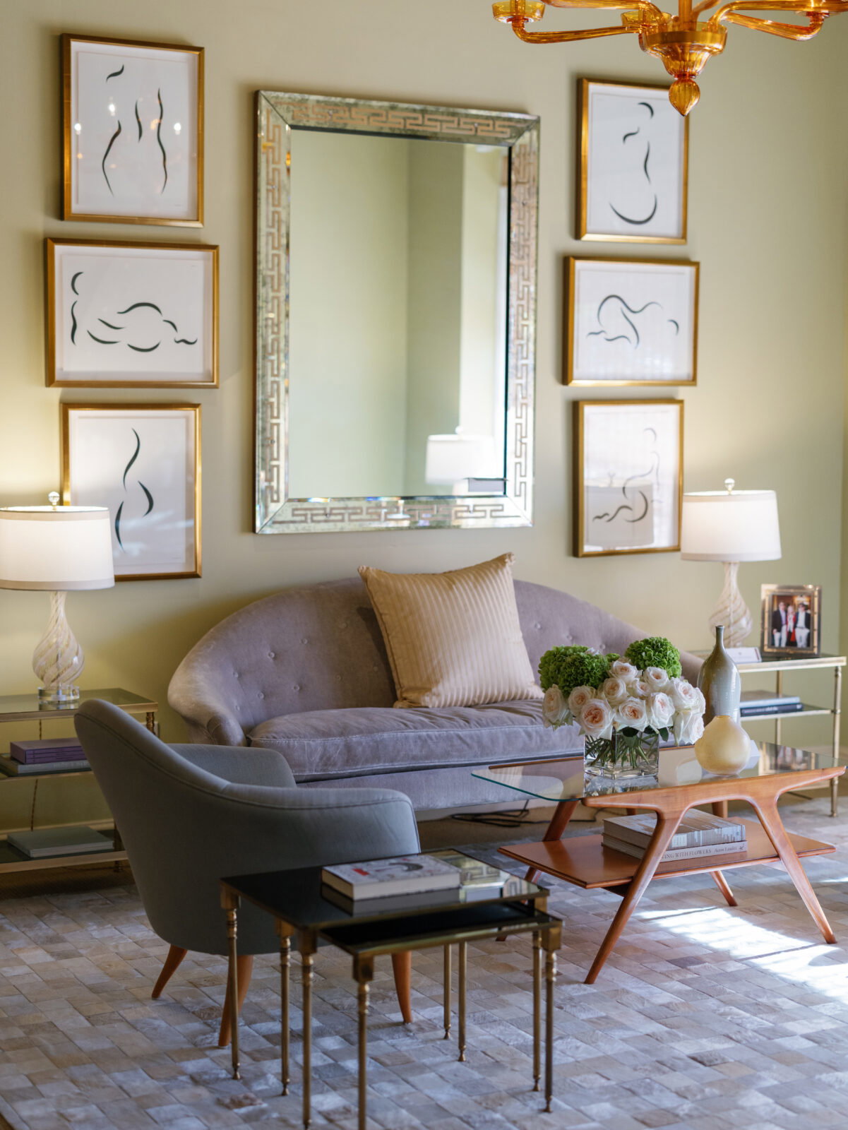 A silvery moment with a Kyle Bunting hide rug (Photo by Victoria Greig)