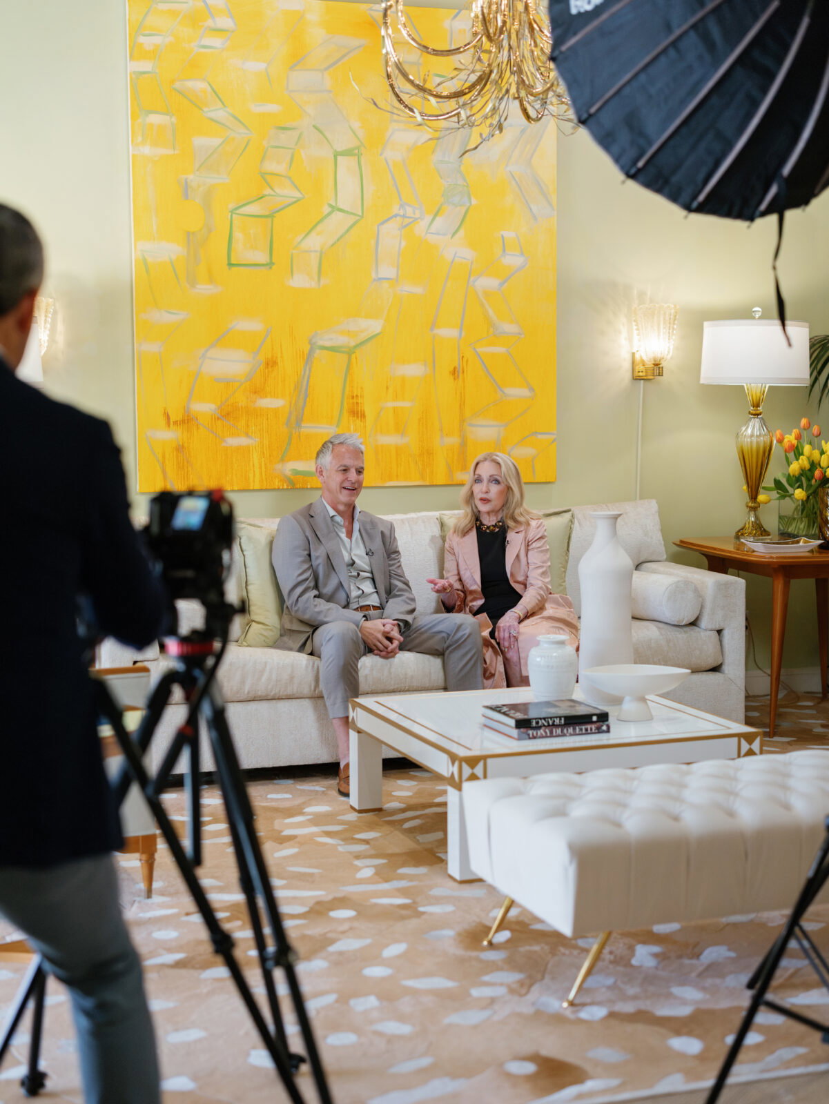 Design history in the making: Kyle Bunting, Jan Showers (Photo by Victoria Greig)