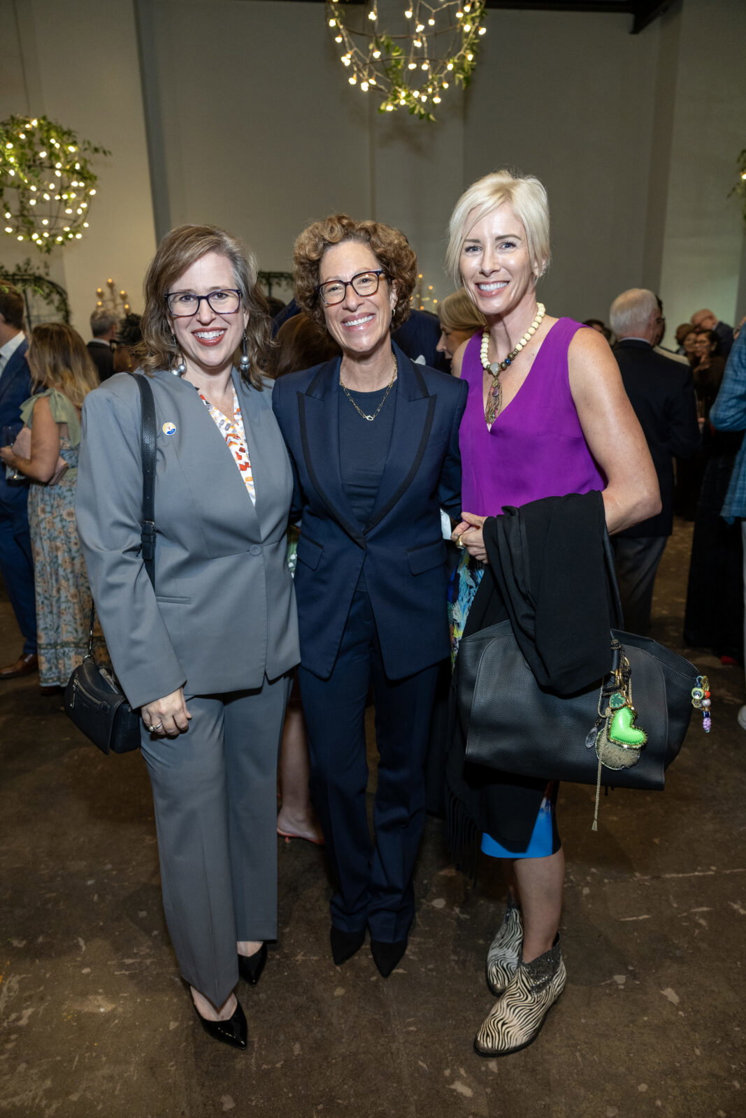 Amanda McMillian, Laura Spanjian, Aimee Woodall at the Houston Parks Board 50th anniversary celebration (Photo by Jenny Antill, courtesy of Houston Parks Board )