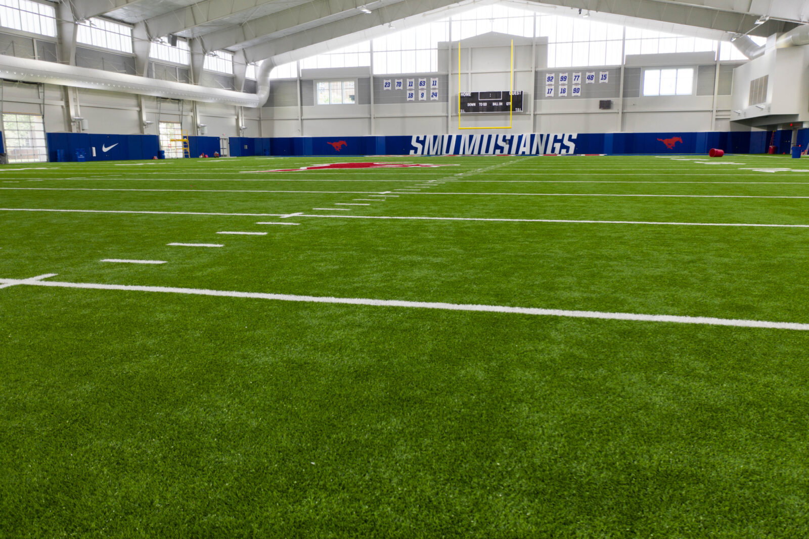 From the gridiron to painting, sculpture, and installation art: Armstrong Fieldhouse at SMU is the new home of Dallas Art Fair beginning April 2027. (Photo courtesy of SMU. Photo by Eric Clement)