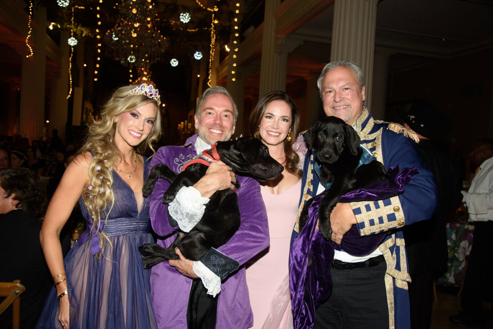 Ashley & Jonathan Sloan, chairs Jessica & Michael Bertuccio at Children's Museum Houston gala (Photo by Alexander's Fine Portrait Design)