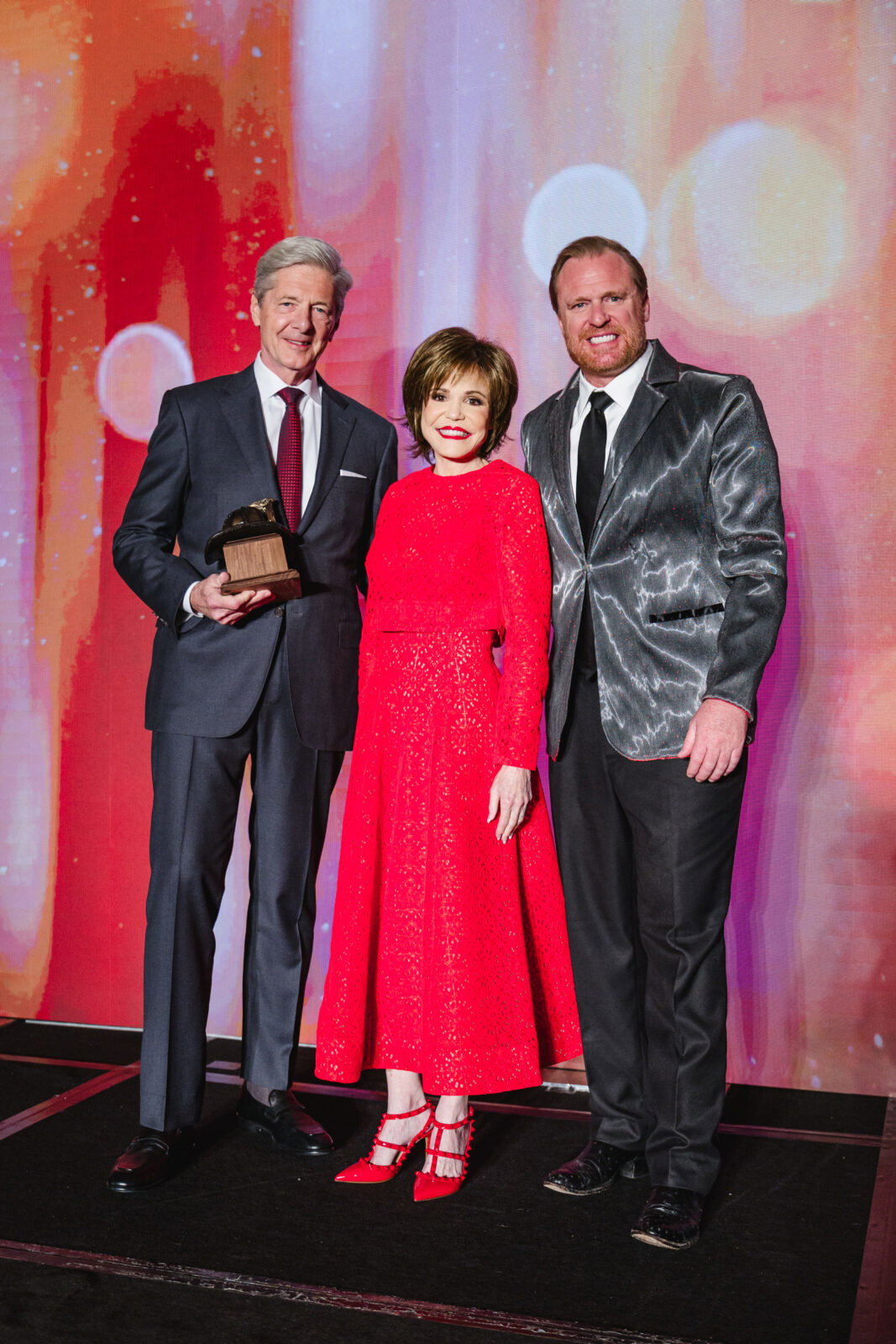 Presenting sponsor honorees Bobby Dees & Hallie Vanderhider with Marty Lancton at the Red Hot Gala (Photo by  Johnny Than)