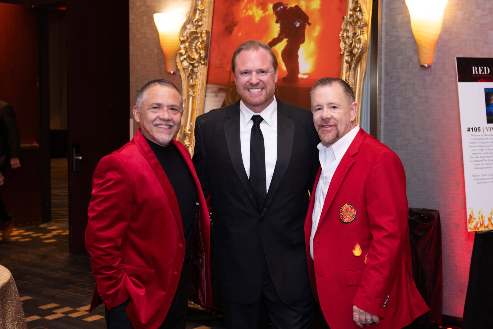 Bruce Padilla, Marty Lancton, Shelby Kibodeaux  at the Red Hot Gala (Photo by Wilson Parish)