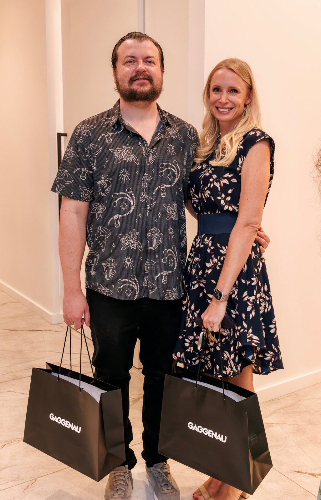 Chris & Emily Priebe at PaperCity x BSH October Issue Launch Party (Photo by Kolton King )