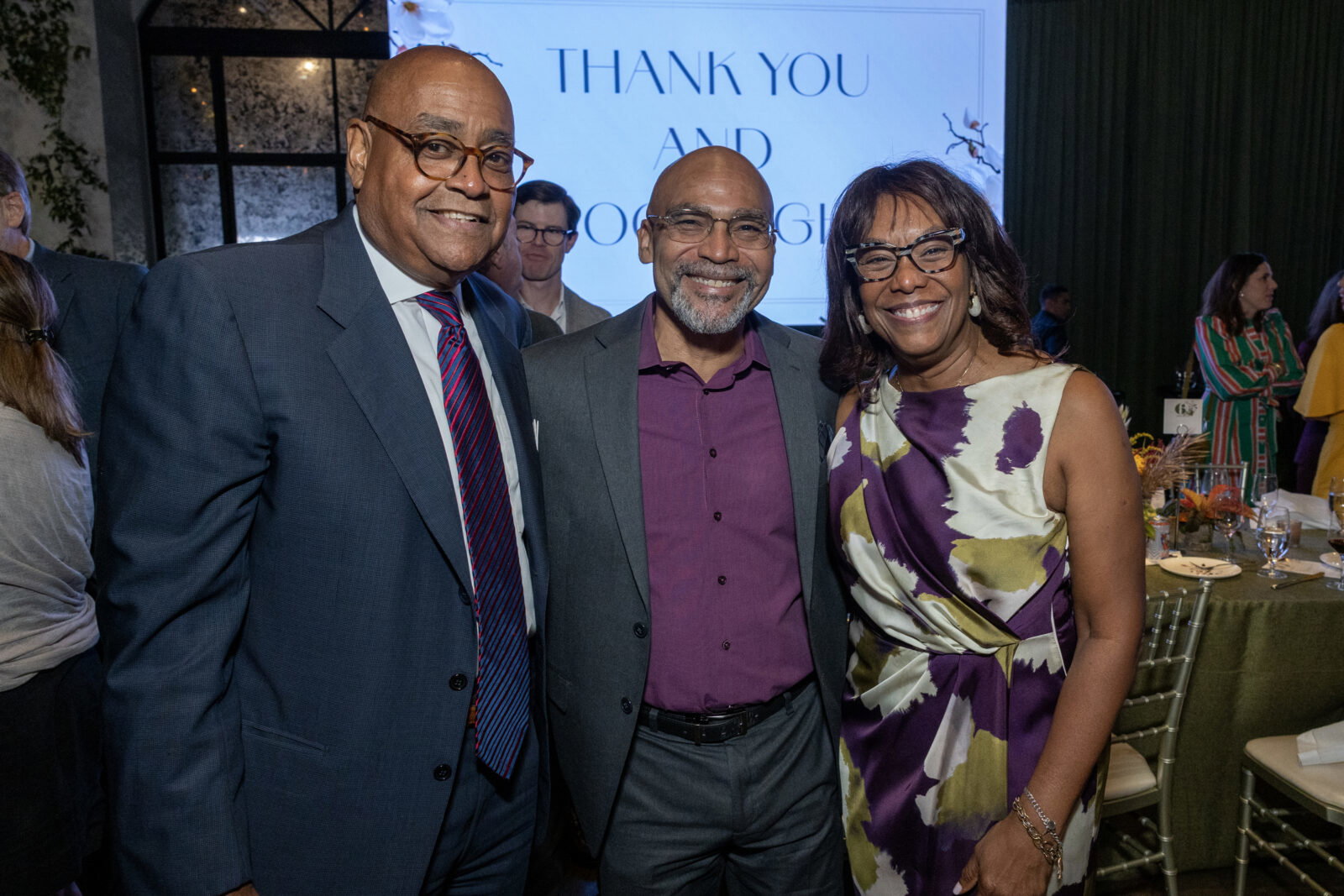 Rodney Ellis, Domingo & Gina Barrios at the Houston Parks Board 50th anniversary celebration (Photo by Jenny Antill, courtesy of Houston Parks Board )
