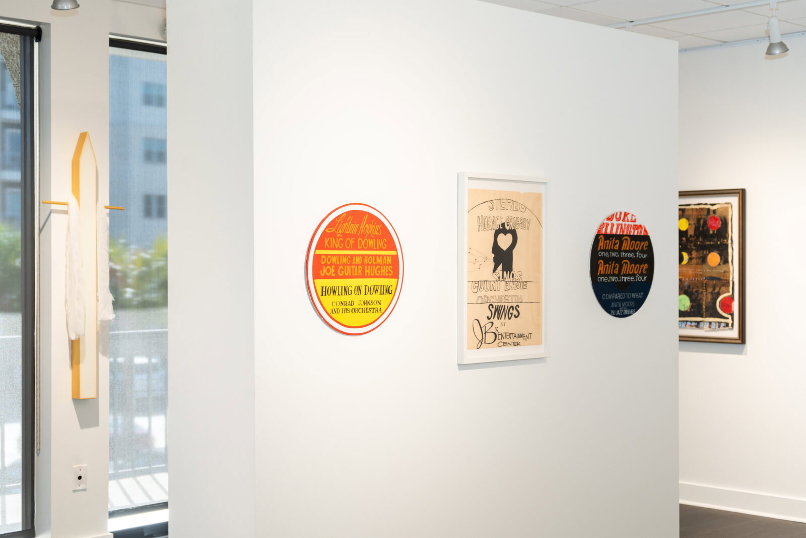 McKay Otto, "Ever a Way Ever," 2025. Tierney Malone, "Down on Dowling," 2024; "Horace Grigsy Sings Count Basie Swings," 2024; "Anita Moore," 2024, at Japhet Bates (Photo by Christiana Reckling)