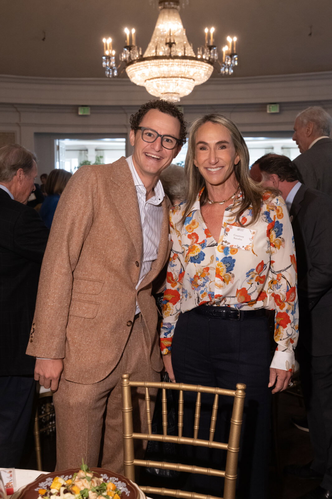 Daniel Zilkha, Courtney Sarofim at the Houston Botanic Garden annual luncheon (Photo by Daniel Ortiz)