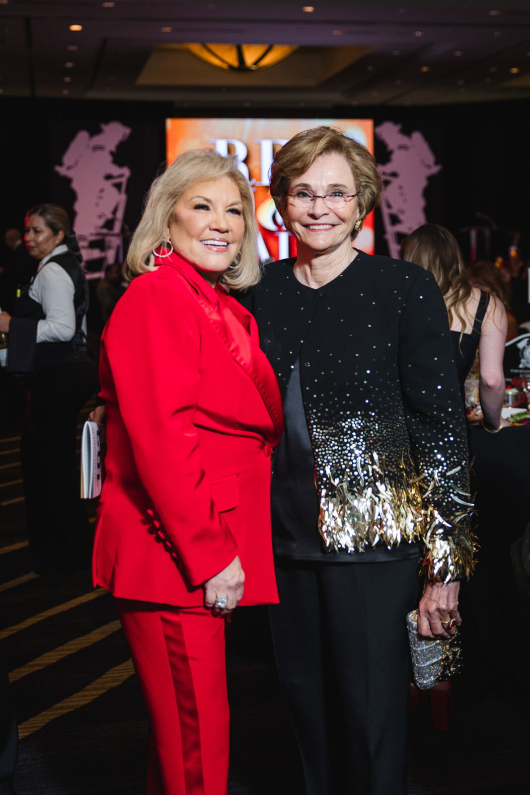 Honorary co-chair Edna Meyer Nelson, Presenting Sponsor Bobbie Nau at the Red Hot Gala (Photo by Johnny Than)