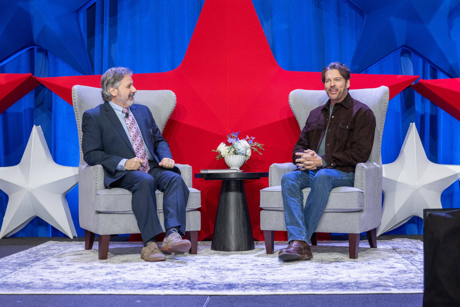 Ernie Manouse, Harry Connick, Jr. at at Power of Literacy  (Photo by Jacob Power)