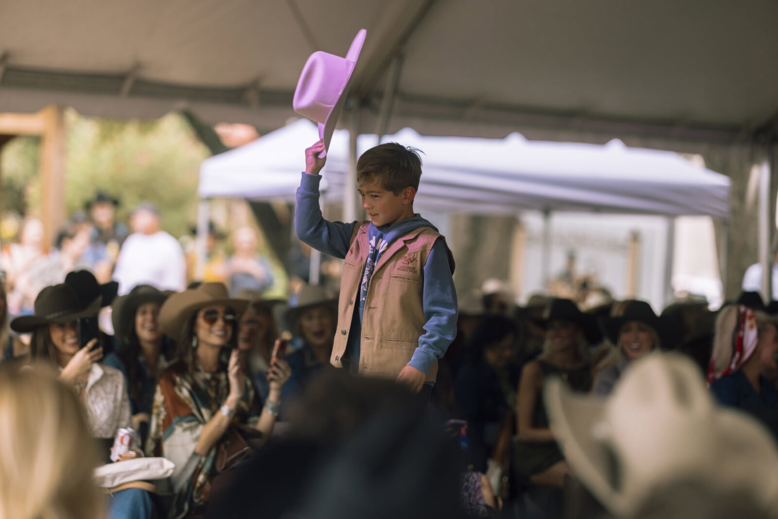 Kids and teens joined the lineup of models showcasing Western fashion at Fashion Week Stockyards Style. (Photo by Dalton Duty)