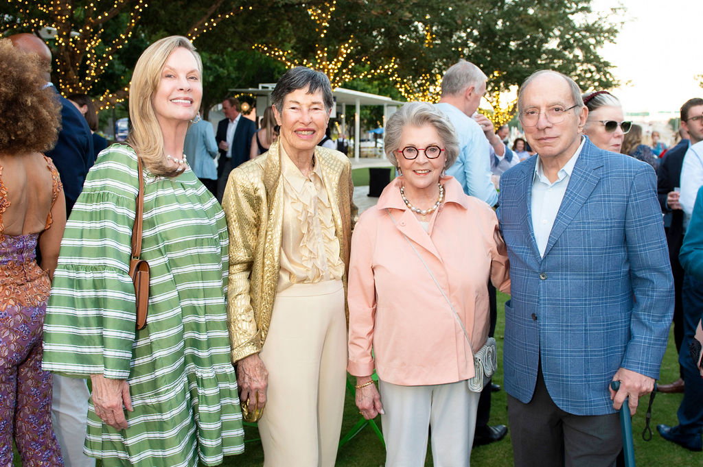 Gayle Sands, Lyda Hill, Linda McFarland, John McFarland (Photo by Tamytha Cameron)