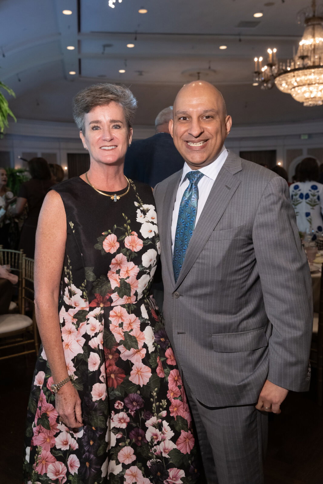 Houston Botanic Garden CEO Jill Barry, board president Beto Cardenas at the Houston Botanic Garden annual luncheon (Photo by Daniel Ortiz)