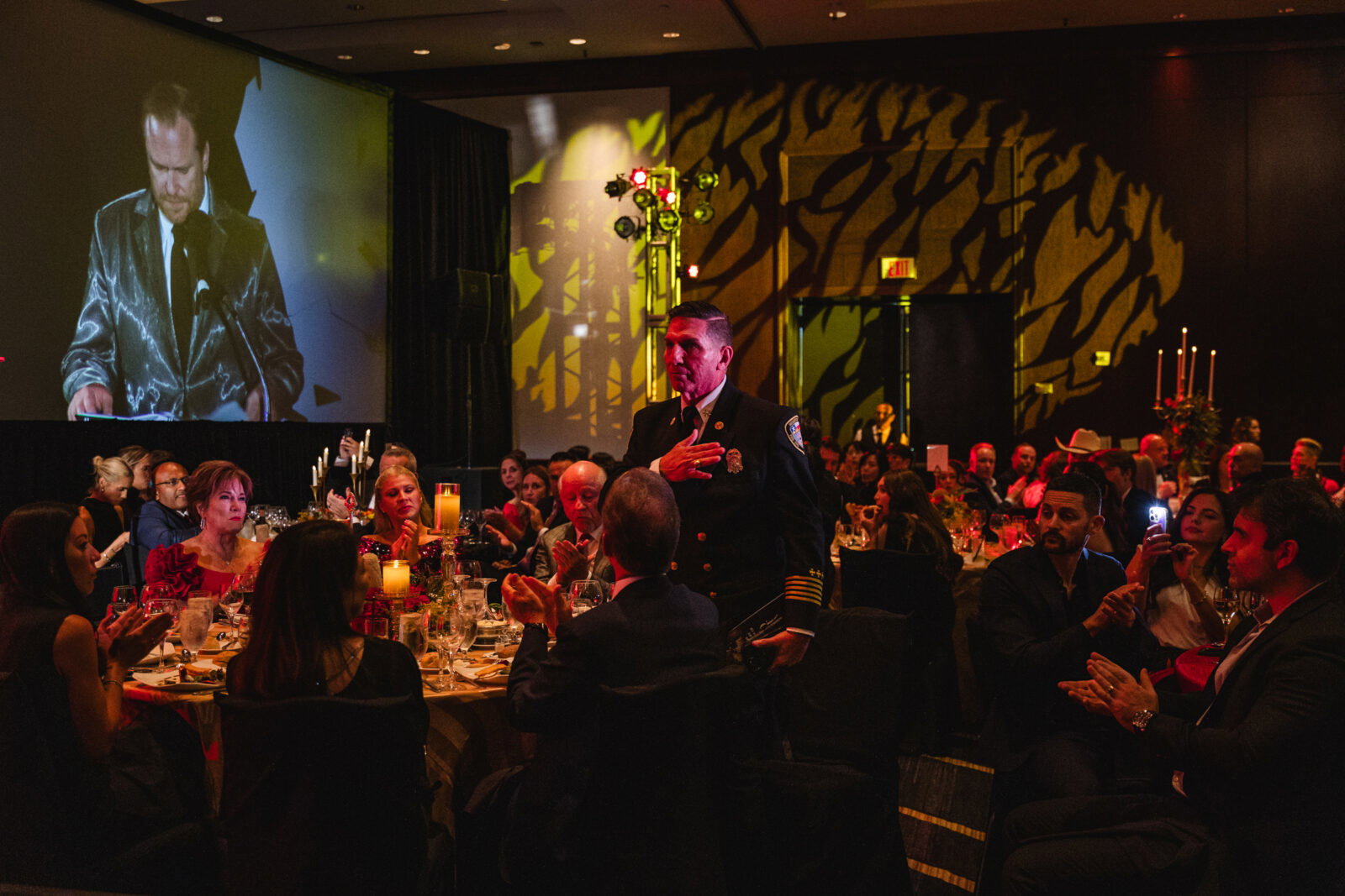 Houston Fire Chief Thomas Muñoz at the Red Hot Gala (Photo by Johnny Than)