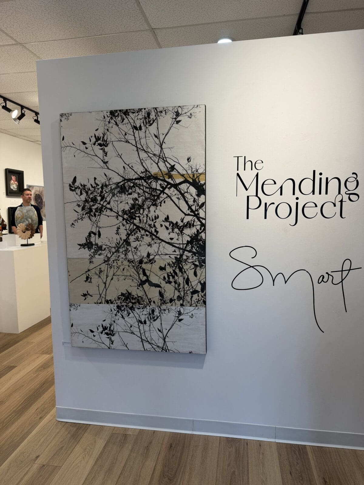 "The Mending Project" will be on exhibit all month at Ardest Gallery.  (Photo by Laura Landsbaum)