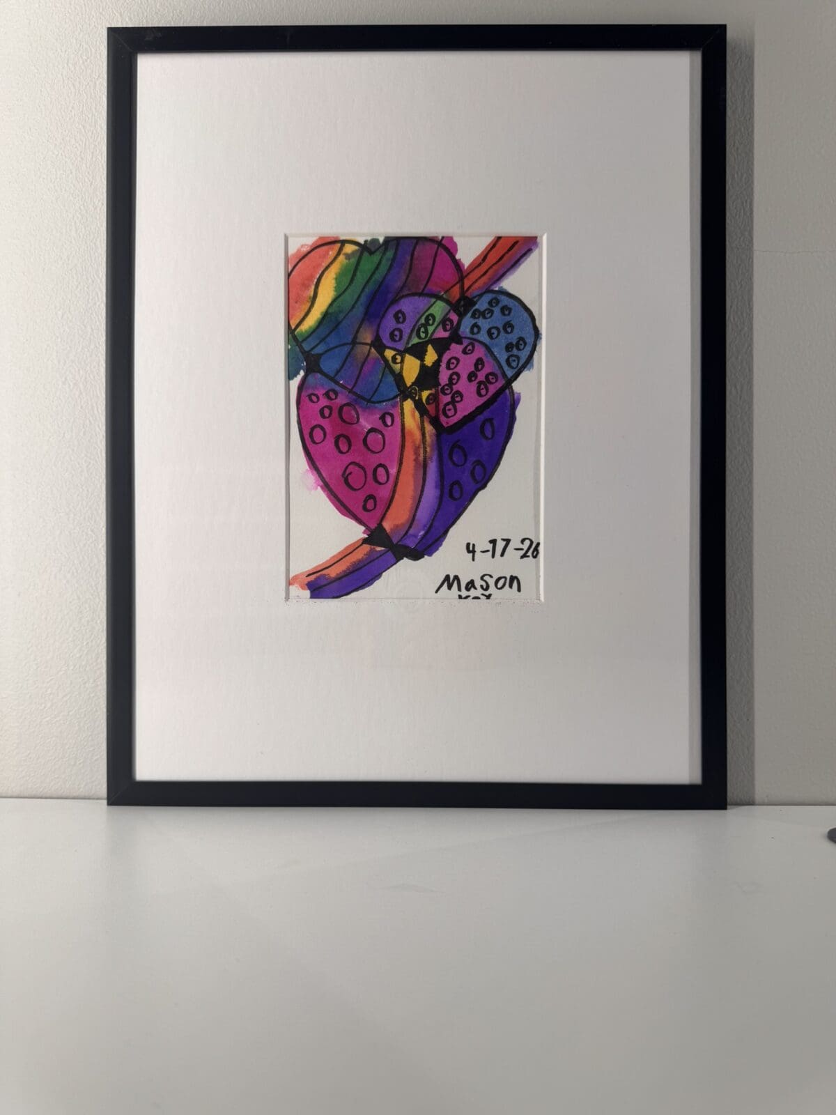 One of the pieces that a client created with The Woodlands Arts League.  Several were included in the silent auction at Project Beacon's gala. (Photo courtesy of Project Beacon) 