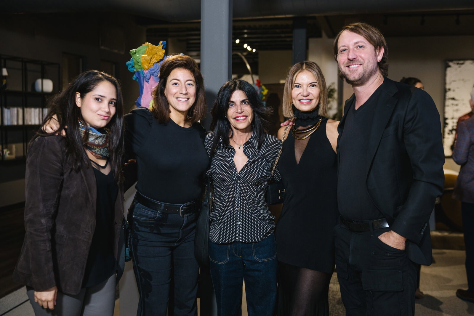 Jacqueline Levine, Cristina Carrera, Erica Levit, Selena Mackay at BeDesign's Giorgetti celebration (Photo by Johnny Thang)