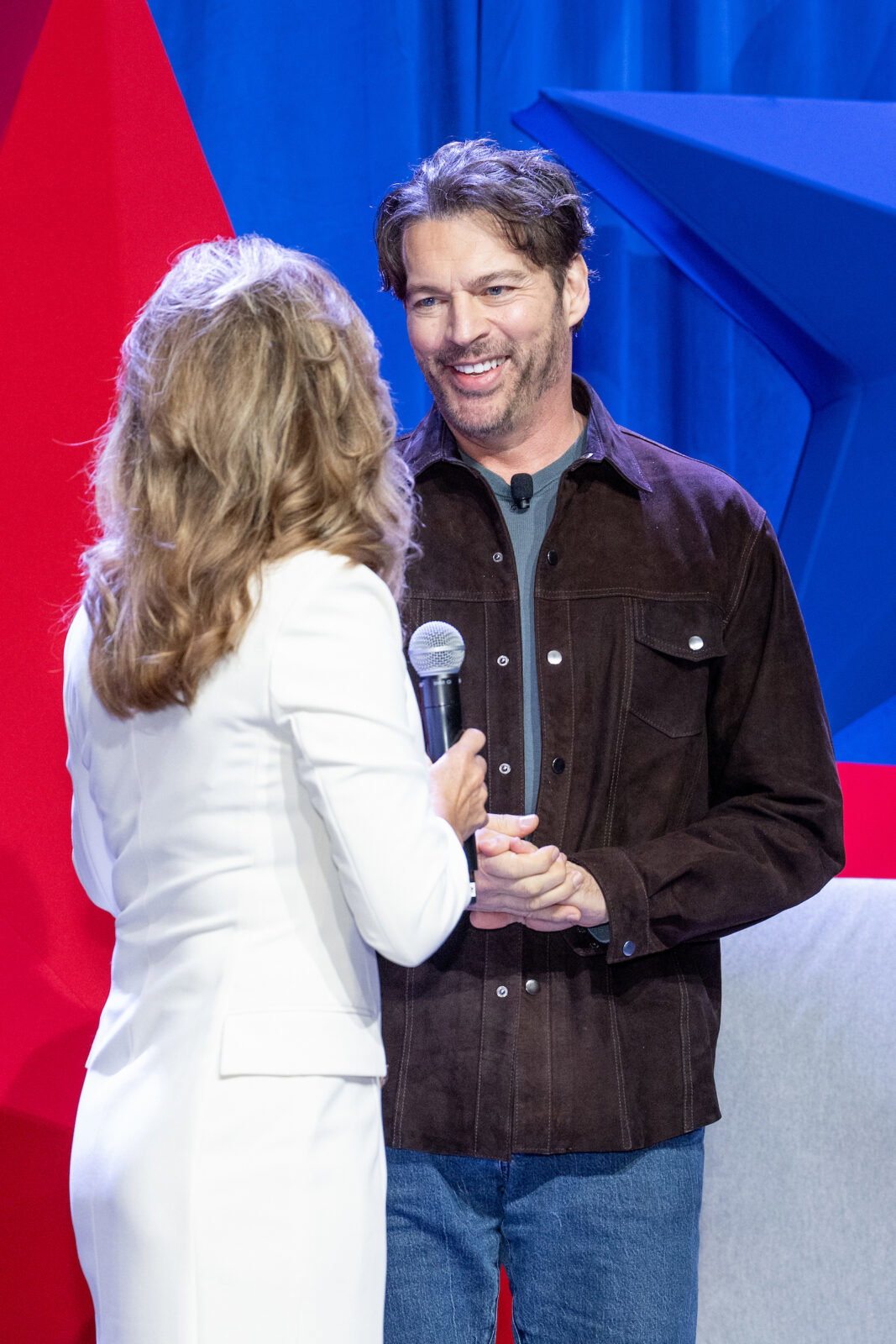 Julie Finck and Harry Connick, Jr.at Power of Literacy  (Photo by Jacob Power)