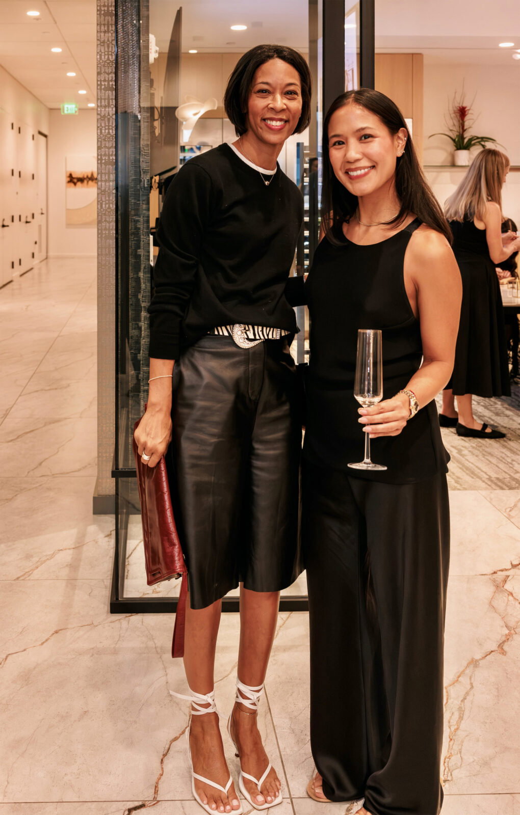 Kyrah Sytsma, Ming Hon at PaperCity x BSH October Issue Launch Party (Photo by Kolton King )