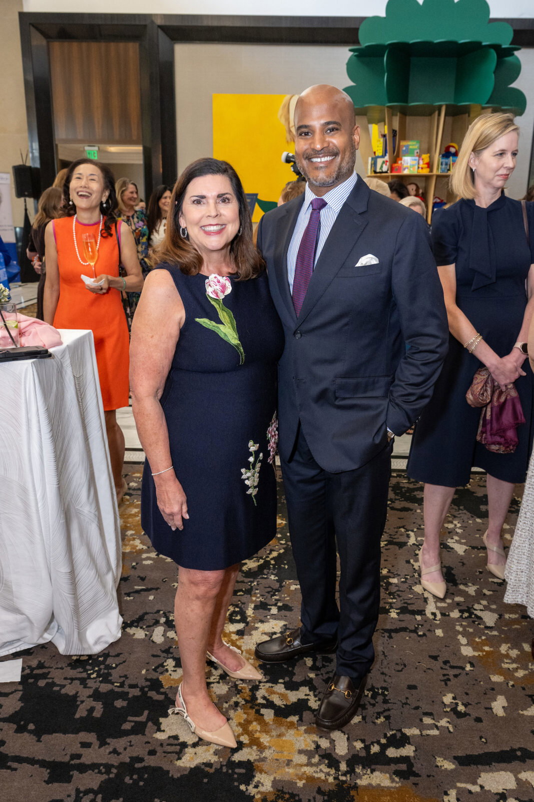 Lesha Elsenbrook , Alvin Abraham at Power of Literacy  (Photo by Jacob Power) 