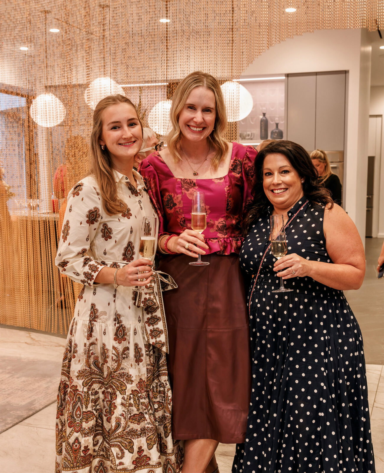 Margaret Rogan, Lindsey Herod, Andrea Chiasson-Landry at PaperCity x BSH October Issue Launch Party (Photo by Kolton King )