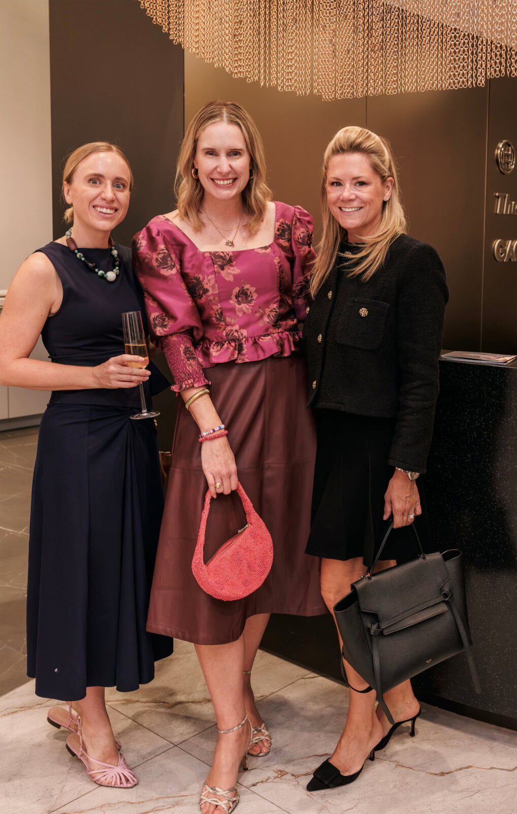 Meg Bell, Lindsey Herod, Monica Bickers at PaperCity X BSH October Issue Launch Party_4Z3A2588 2 (Photo by Kolton King )