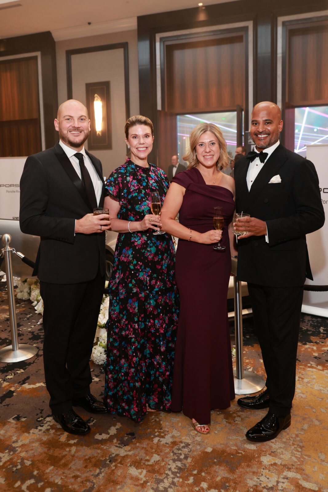 Nick Nagurski, Claudia Kreisle, Katherine Talylor, Alvin Abraham at Houston Children's Charity gala (Photo by Priscilla Dickson)