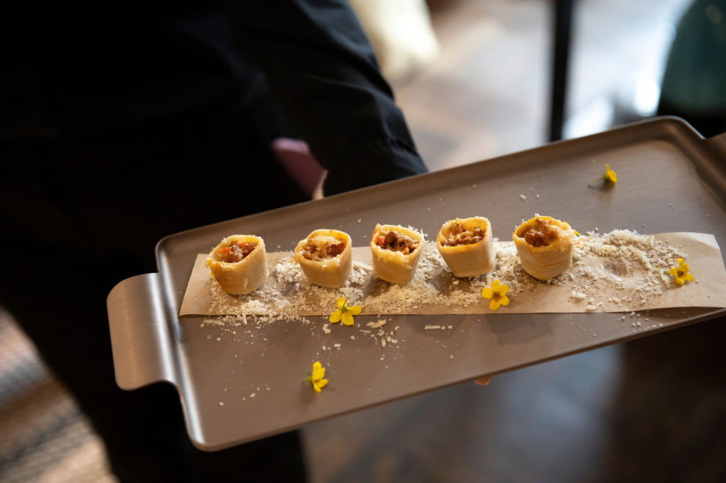 Parigi catered the event featuring, Rigatoni Bites. (Photo by Tamytha Cameron)